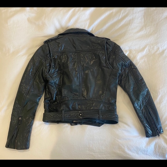 The Kooples Black Leather Jacket - Picture 8 of 12